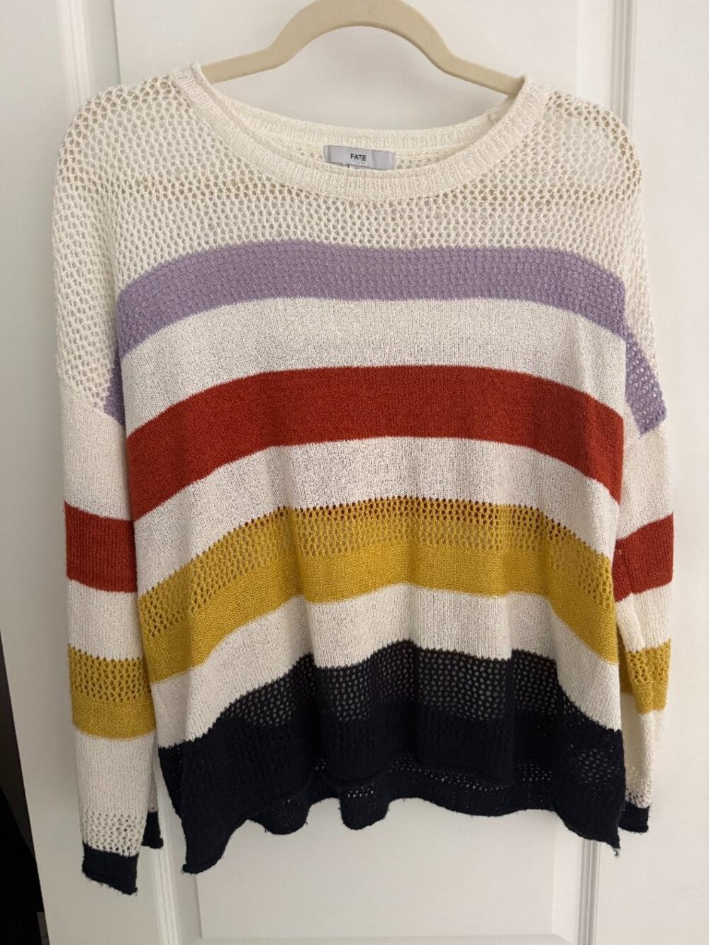 Fate striped sweater size S GUC